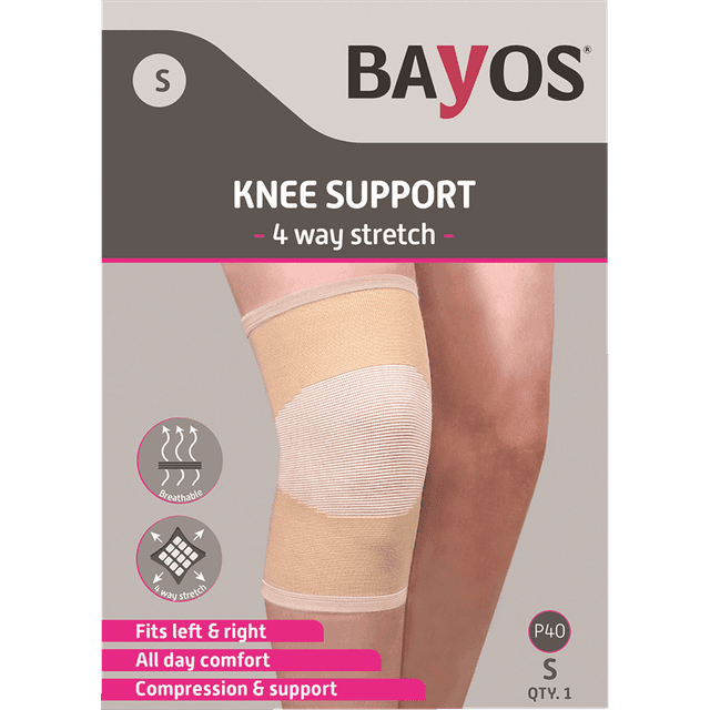 באיוס מגן ברך אלסטי אוורירי XL