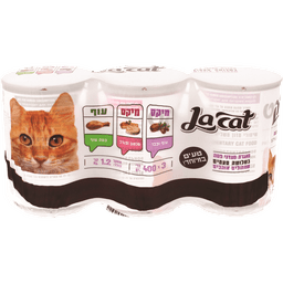 שלישיית מעדני לה-קט פטה 3*400 גר