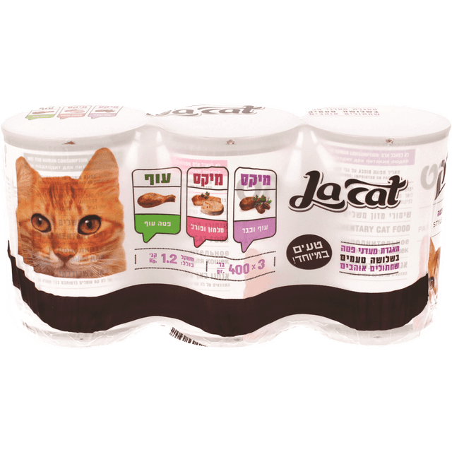 שלישיית מעדני לה-קט פטה 3*400 גר