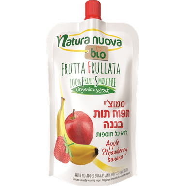 סמוזי תפוח תות בננה 100 גר נטורה נובה