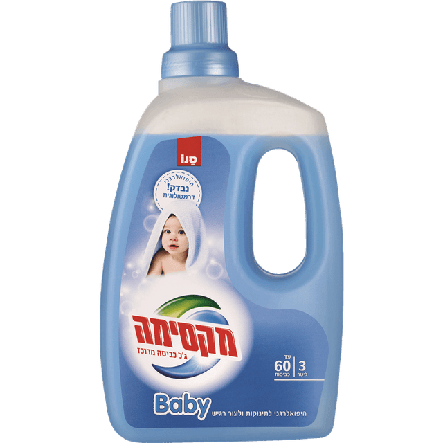 סנו מקסימה - ג'ל כביסה מרוכז בייבי 3 ליטר