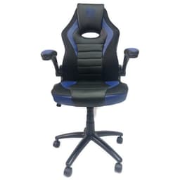 כיסא גיימינג BASIC איכותי מעוצב ונוח עם משענת מתכוונת בצבעים שחור וכחול