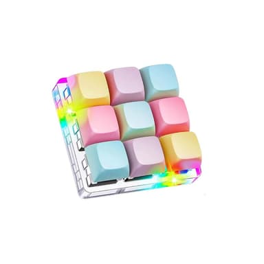 מחזיק מפתחות מקלדת פידג’ט – 9 מקשים עם תאורת LED