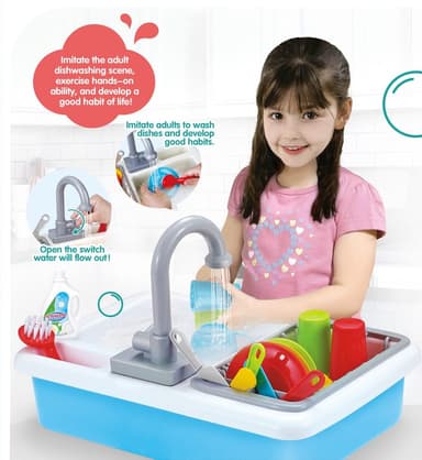 כיור עם ברז מתיז מים לילדים - ToySale חנות הצעצועים הזולה במדינה