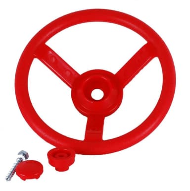 הגה משחק בצבע אדום לבית עץ - ToySale חנות הצעצועים הזולה במדינה