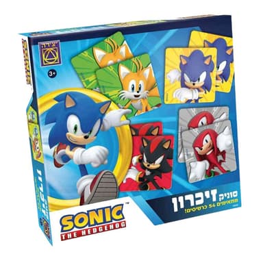 יצירה - סוניק משחק זיכרון לגלאי 3 ומעלה - ToySale חנות הצעצועים הזולה במדינה
