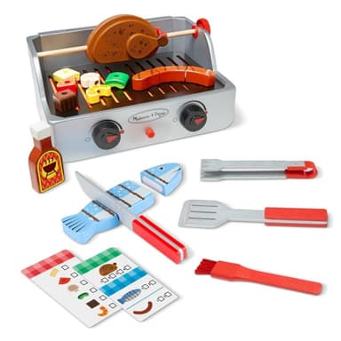 מליסה ודאג - דוכן גריל מנגל נייד מעץ - ToySale חנות הצעצועים הזולה במדינה