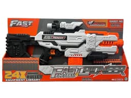 רובה חצים צעצוע לילדים – פיצוץ ממונע עם 24 חצים, כוונת ומחסנית | מבית FAST - ToySale חנות הצעצועים הזולה במדינה