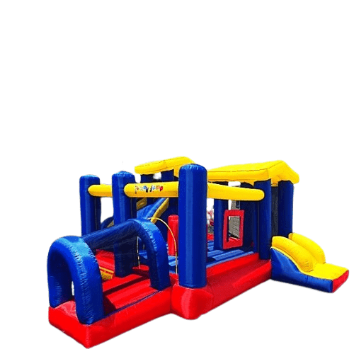 מתנפחים - מתקן שעשועים מתנפח לילדים, בעיצוב המשחקייה עם מנהרת כניסה, חדר קפיצה ומגלשה - ToySale חנות הצעצועים הזולה במדינה