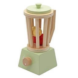 צעצוע מעץ, מעבד מזון מעץ בלנדר כולל פירות - ToySale חנות הצעצועים הזולה במדינה