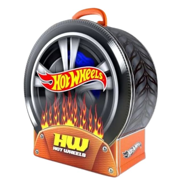 מזוודת אחסון ונשיאה ל- 29 רכבים בצורת צמיג מבית Hot Wheels - ToySale חנות הצעצועים הזולה במדינה