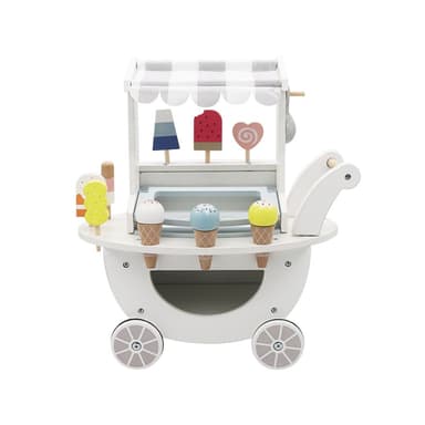 עגלת גלידה בצבע לבן - דוכן הגלידה שלי - ToySale חנות הצעצועים הזולה במדינה