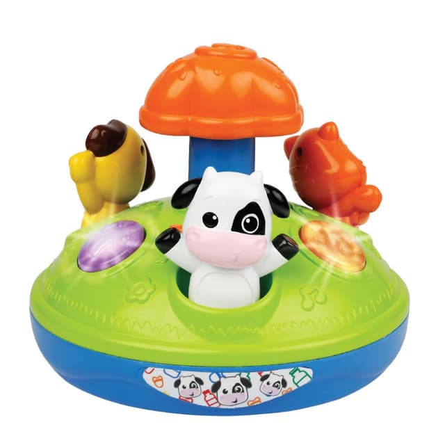 קרוסלת חברים אורקולית – צעצוע התפתחותי עם מנגינות, אורות ודמויות לחיצות - ToySale חנות הצעצועים הזולה במדינה