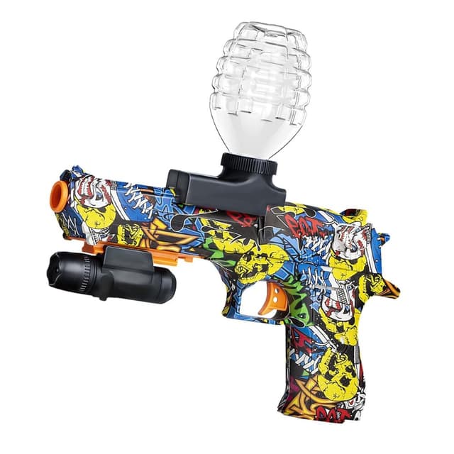 רובה ג'ל צעצוע לילדים – חשמלי בעיצוב קרבי עם הופר שקוף, טווח ירי ארוך ואחיזה נוחה - ToySale חנות הצעצועים הזולה במדינה