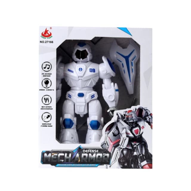 רובוט המחץ אינטראקטיבי עם אורות, צלילים ותנועה – כולל 2 כלי נשק | לגילאי 3+ - ToySale חנות הצעצועים הזולה במדינה