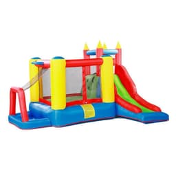 מתקן מתנפח לילדים רב-פעילות עם מגלשה, קיר טיפוס וחישוק כדורסל – דגם 62028 Doctor Dolphin - ToySale חנות הצעצועים הזולה במדינה