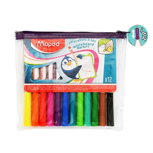 סט טושים צבעוניים Maped Fancy – מארז 12 טושים איכותיים - ToySale חנות הצעצועים הזולה במדינה