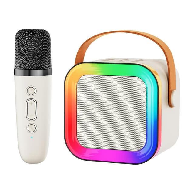 מכונת קריוקי לילדות עם מיקרופון אלחוטי – רמקול Bluetooth, אורות RGB ואפקטים קוליים - ToySale חנות הצעצועים הזולה במדינה