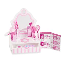 מליסה ודאג - שידת איפור לילדים ניידת ומאובזרת מעץ - ToySale חנות הצעצועים הזולה במדינה