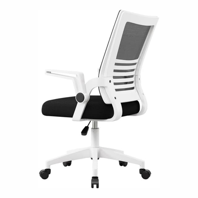 כיסא משרדי ארגונומי עם משענות יד ותמיכת גב – בצבע לבן - ToySale חנות הצעצועים הזולה במדינה