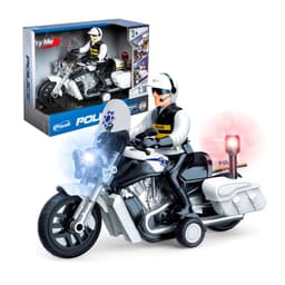 אופנוע משטרה פרימיום לילדים הכולל אורות מהבהבים, צלילי סירנה ומנגנון נסיעה - ToySale חנות הצעצועים הזולה במדינה