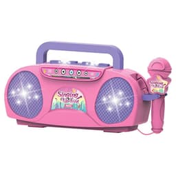 מכונת קריוקי לילדים הכוללת מיקרופון ורמקול - בצבע ורוד - ToySale חנות הצעצועים הזולה במדינה