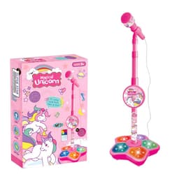 מכונת קריוקי לילדים הכוללת מעמד מתכוונן, מיקרופון וחיבור למוזיקה | בצבע ורוד - ToySale חנות הצעצועים הזולה במדינה