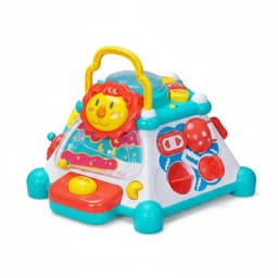 מרכז למידה ענקי: קוביית פעילות מוזיקלית 5 ב-1 עם אורות, צלילים וטלפון אינטראקטיבי - ToySale חנות הצעצועים הזולה במדינה