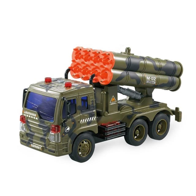 משאית טילים צבאית אינטראקטיבית – דגם עוצמתי עם אורות, צלילי קרב ומערכת שיגור - ToySale חנות הצעצועים הזולה במדינה