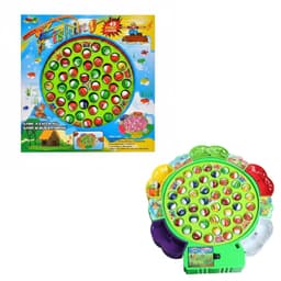 משחק דייג חשמלי ענק לילדים: לוח מסתובב עם 45 דגים צבעוניים ו-5 חכות - ToySale חנות הצעצועים הזולה במדינה