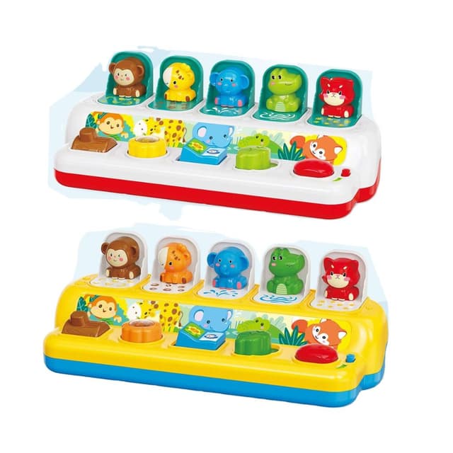 משחק חיות קופצות אינטראקטיבי: צעצוע התפתחות מונטסורי עם אורות, צלילים ולחצני הפעלה - ToySale חנות הצעצועים הזולה במדינה