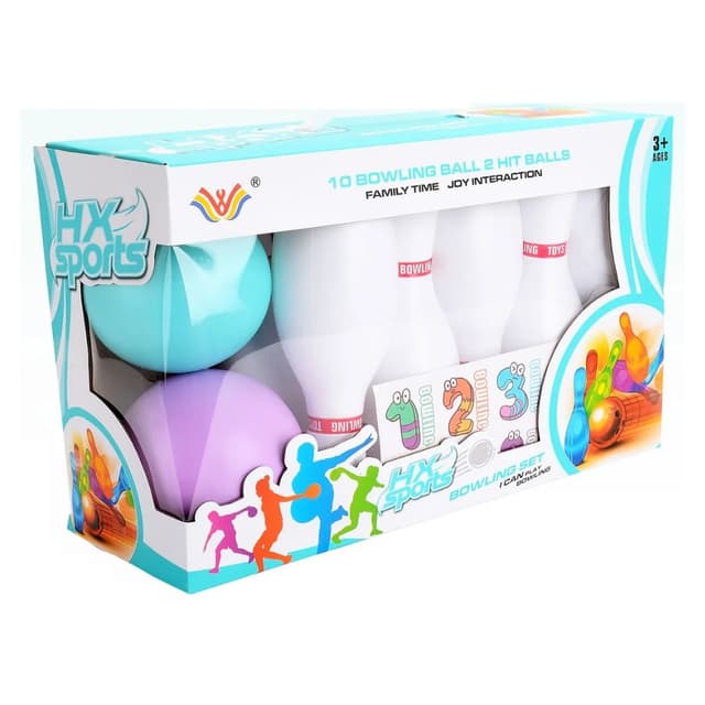 סט באולינג גבוה לילדים: 10 חיילים וזוג כדורים - ToySale חנות הצעצועים הזולה במדינה