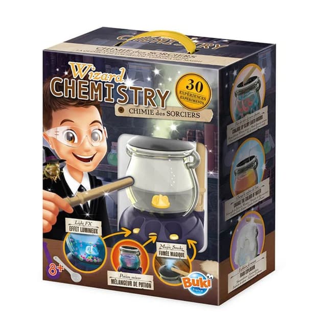 קדירת הכשפים: ערכת מדע וכישוף עם 30 ניסויים ואפקטים מבית BUKI France - ToySale חנות הצעצועים הזולה במדינה