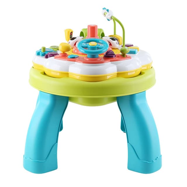 שולחן התפתחות רב-תכליתי לפעוטות: מפתח מוטוריקה עדינה עם רכבת, צלילים ואפקטים של אור - ToySale חנות הצעצועים הזולה במדינה