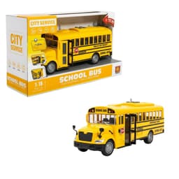 אוטובוס בית ספר צהוב אינטראקטיבי - דגם עם אורות, צלילים ודלתות נפתחות - ToySale חנות הצעצועים הזולה במדינה