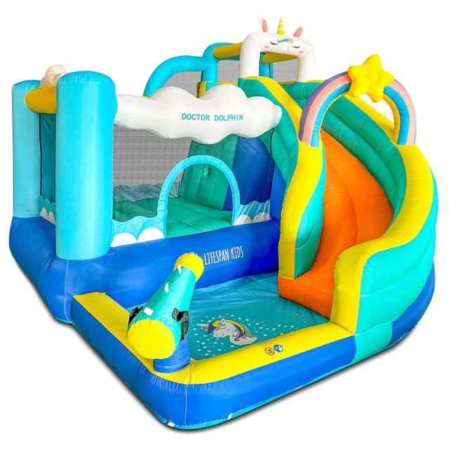 אגדת חד הקרן: פארק מים מתנפח 6 ב-1 | Doctoer Dolphin 73056T - ToySale חנות הצעצועים הזולה במדינה
