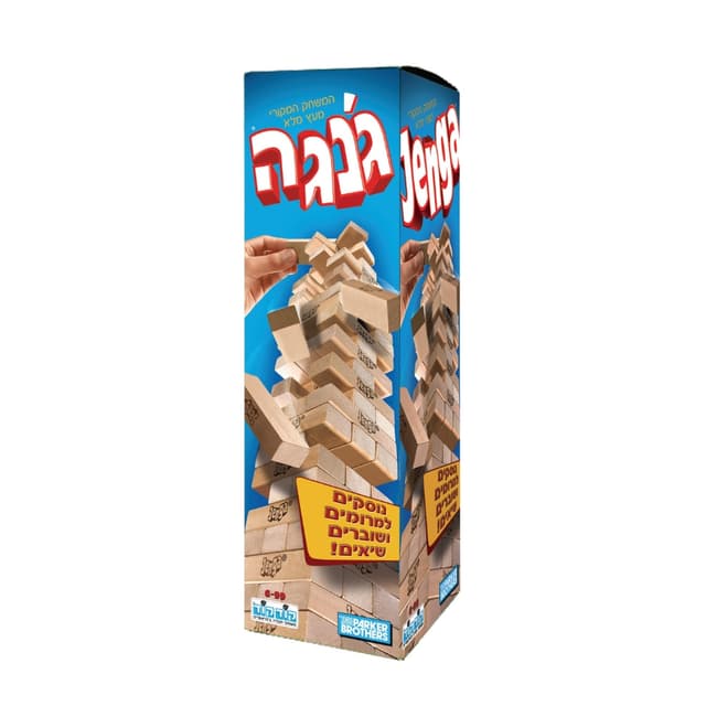 ג'נגה מגדל קורות עץ קלאסי – משחק שיווי משקל וריכוז (54 חלקים) - ToySale חנות הצעצועים הזולה במדינה