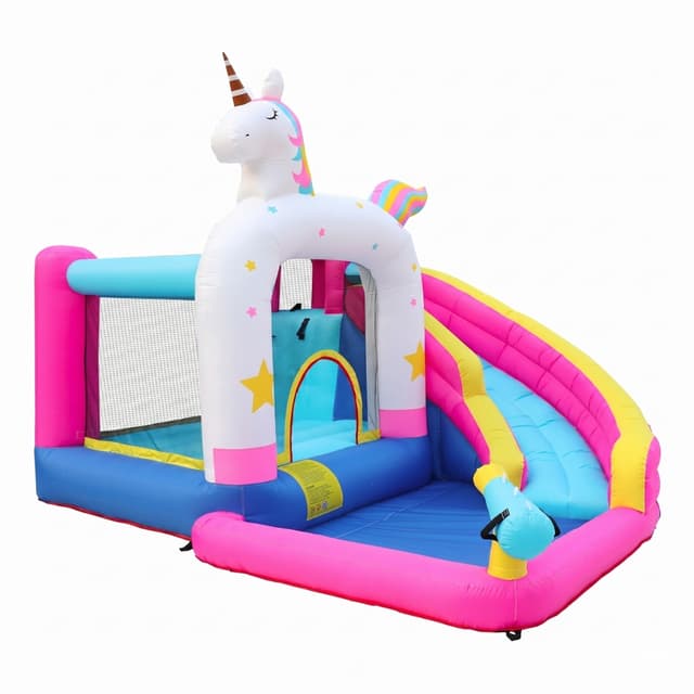 פארק מים מתנפח ממלכת חד הקרן הקסום | Doctor Dolphin 63103 - ToySale חנות הצעצועים הזולה במדינה