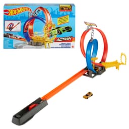 Hot Wheels Energy Track – ערכת מרוצים עם לולאה כפולה, טבעת אש ומכונית Hot Wheels - ToySale חנות הצעצועים הזולה במדינה