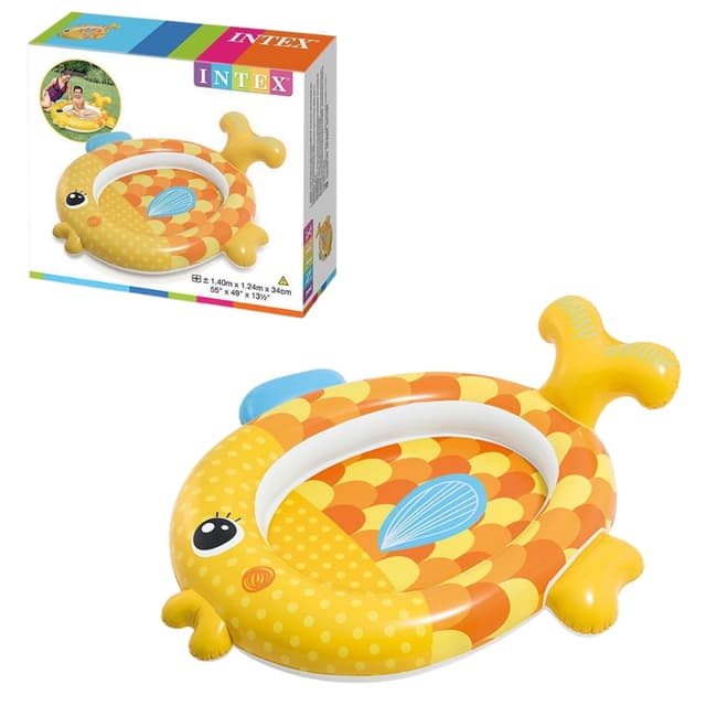 בריכת תינוקות דגיג זהב Intex – בריכה מתנפחת צבעונית ובטיחותית לפעוטות | 57111 - ToySale חנות הצעצועים הזולה במדינה