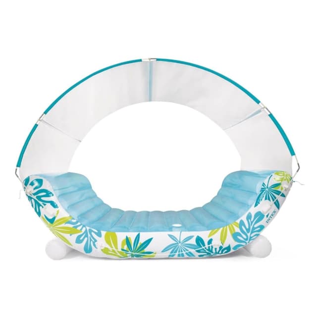 טרקלין צף מפואר Intex Canopy Island – ספת מים עם גגון נשלף דגם 58292 - ToySale חנות הצעצועים הזולה במדינה