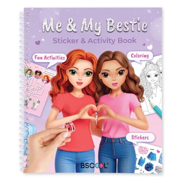 סטודיו ל-BFF: חוברת צביעה, משחקים ואופנה – BSCOOL - ToySale חנות הצעצועים הזולה במדינה