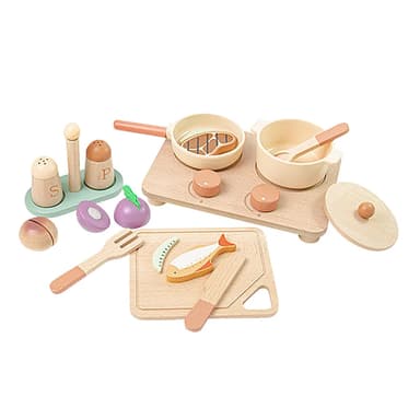 סט בישול - ערכת כיריים וארוחת שף מעץ - ToySale חנות הצעצועים הזולה במדינה
