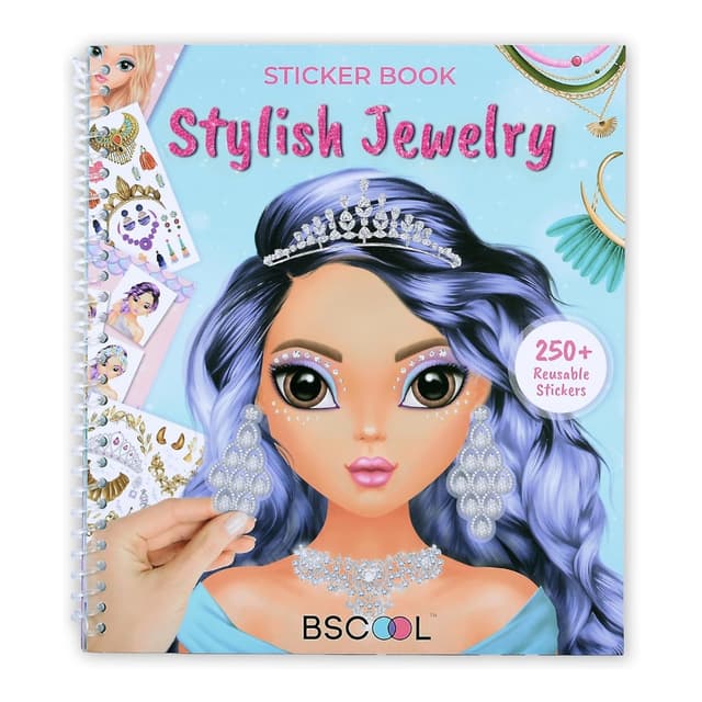 עולם הזוהר: ספר מדבקות תכשיטים לשימוש חוזר – BSCOOL - ToySale חנות הצעצועים הזולה במדינה