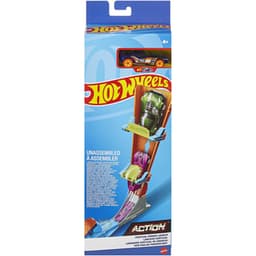 מארז פעלולים קלאסי הוט ווילס טראק בילדר (Hot Wheels Track Builder Classic Stunt Box) + מכונית - ToySale חנות הצעצועים הזולה במדינה