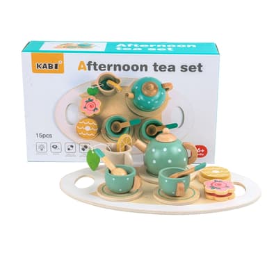 ערכת מסיבת תה מעץ לילדים עם קנקן וכוסות - ToySale חנות הצעצועים הזולה במדינה