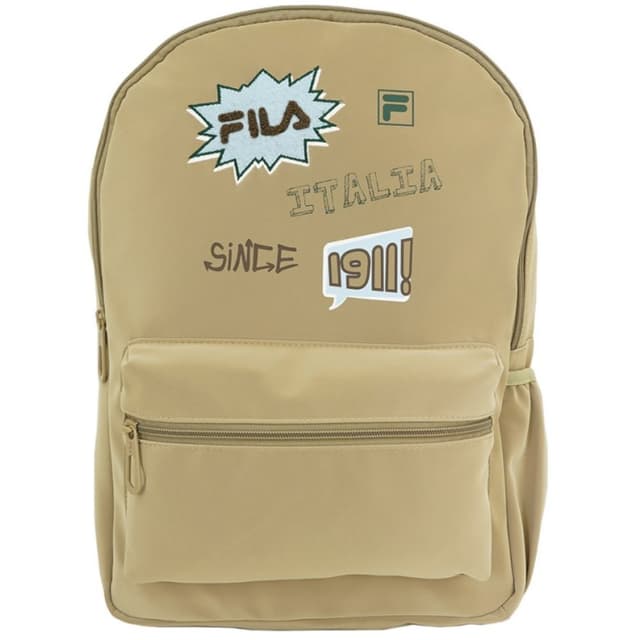 תיק גב FILA 2 תאים דגם 91012444FU-03 חום – תיק יומיומי לבית ספר וללימודים - ToySale חנות הצעצועים הזולה במדינה