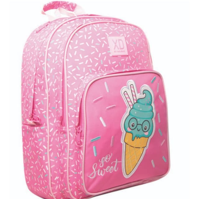 תיק גב XD Ice Cream ורוד Kal-Gav – ילקוט אורטופדי לבית ספר - ToySale חנות הצעצועים הזולה במדינה