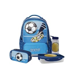 מארז כדורגל כחול קל גב X-FIX PACK Soccer Game – סט תיק גב אורתופדי מתרחב עם קלמר ואביזרים - ToySale חנות הצעצועים הזולה במדינה