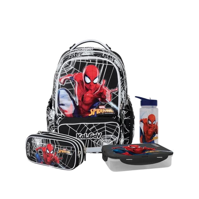 מארז ספיידרמן קל גב X-FIX Spiderman – סט תיק גב אורתופדי מתרחב עם קלמר ואביזרים - ToySale חנות הצעצועים הזולה במדינה